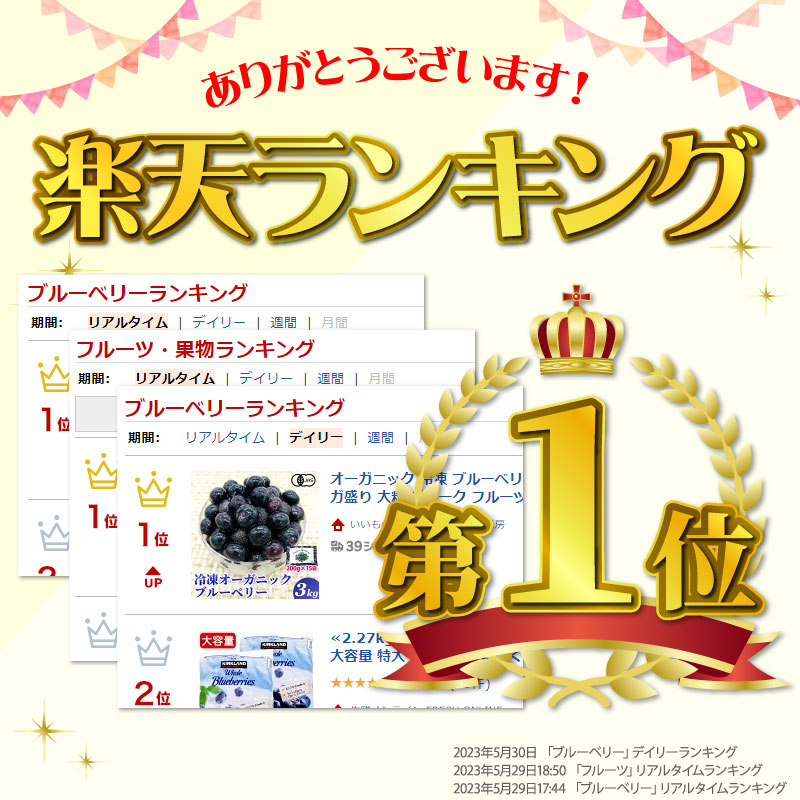 楽天ランキング1位獲得