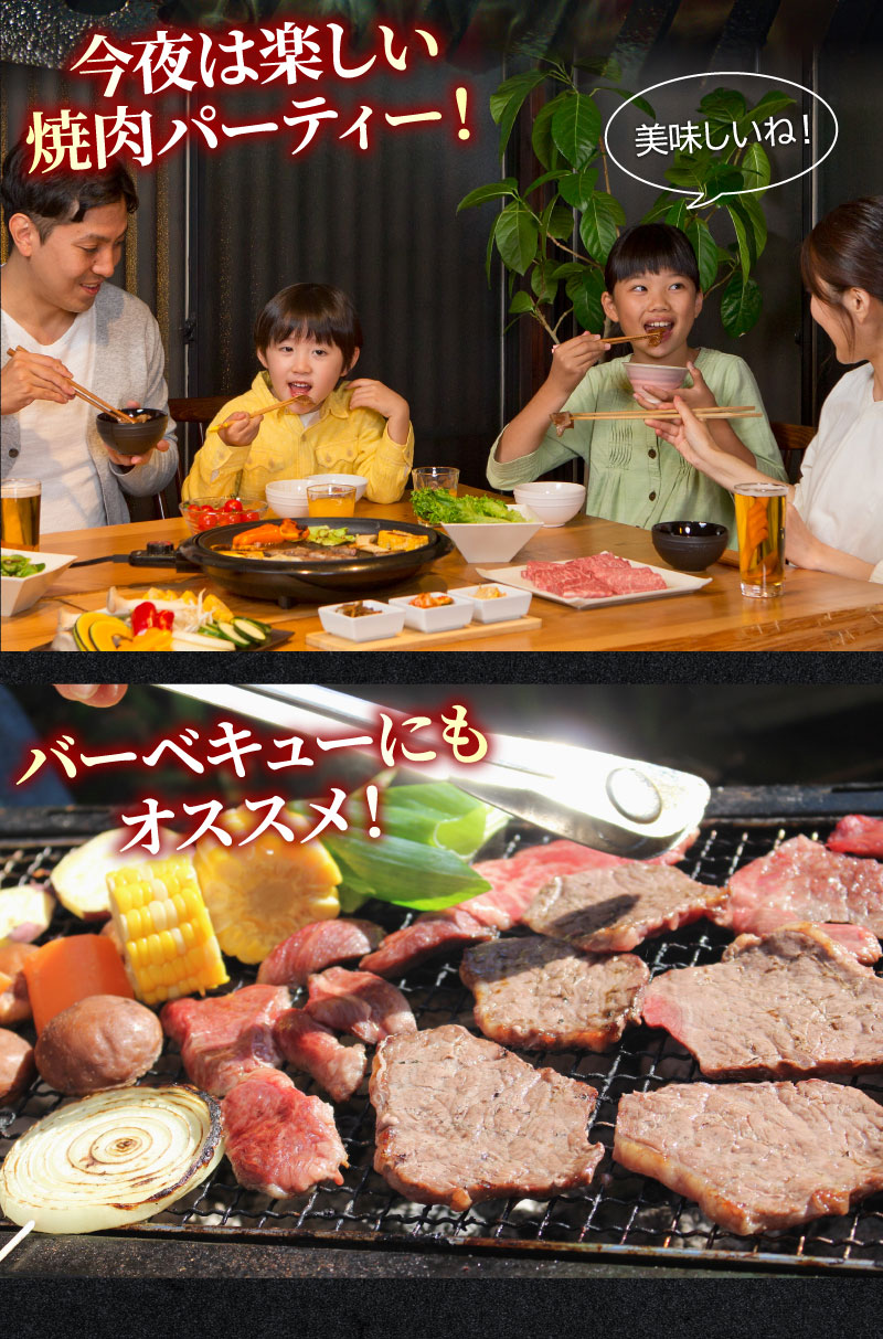 ご家庭で焼肉／バーベキューにもおすすめ