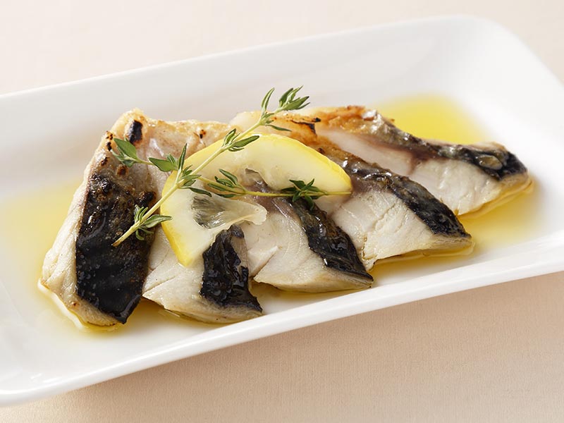サバのコンフィタードレモン風味