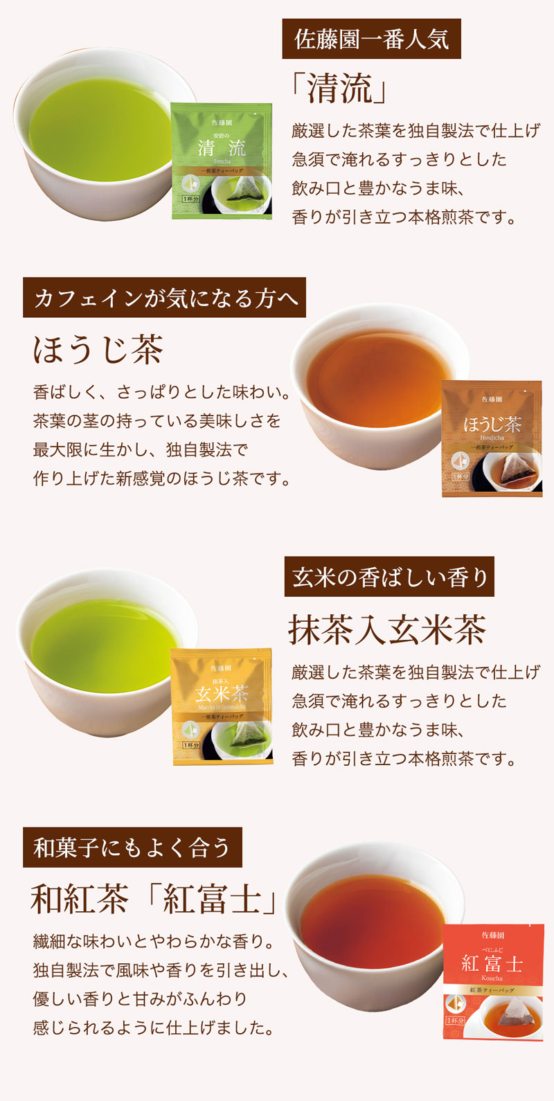 ティーバッグ5種類セット