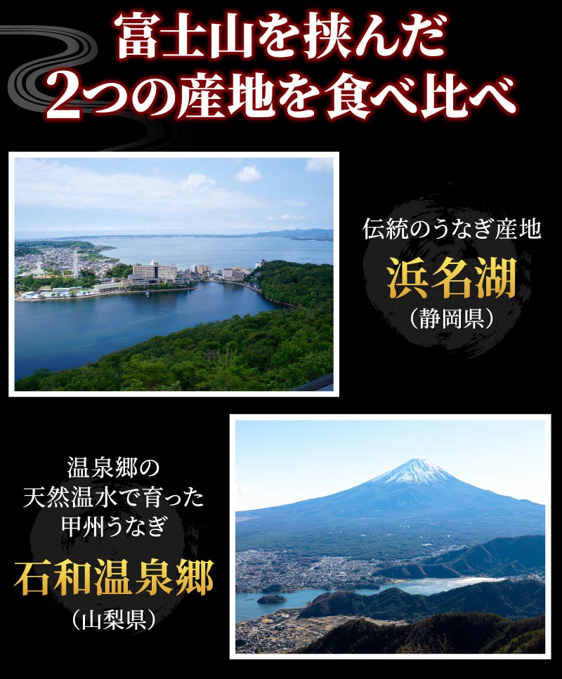 静岡と山梨のうなぎを食べ比べ