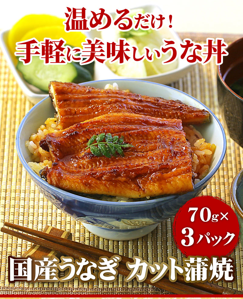 カット蒲焼4パックセット